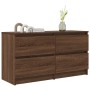 Mueble para TV madera contrachapada marrón roble 100x35x54 cm en Muebles TV | Comprar online en Foru.es