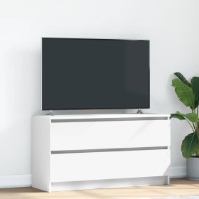 Mueble para TV madera contrachapada blanco 100x35x54 cm en Muebles TV | Comprar online en Foru.es