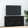 Mueble para TV madera contrachapada negro 100x35x54 cm en Muebles TV | Comprar online en Foru.es