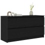 Mueble para TV madera contrachapada negro 100x35x54 cm en Muebles TV | Comprar online en Foru.es
