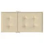 Cojín de silla de jardín respaldo bajo 6 uds tela Oxford beige de vidaXL, Cojines para sillas y sofás - Ref: Foro24-314134, P...