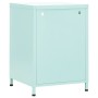 Mesita de noche acero verde menta 35x35x51 cm de vidaXL, Mesitas de noche - Ref: Foro24-336221, Precio: 76,65 €, Descuento: %