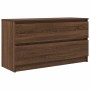 Mueble para TV madera contrachapada marrón roble 100x35x54 cm en Muebles TV | Comprar online en Foru.es