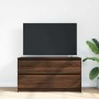 Mueble para TV madera contrachapada marrón roble 100x35x54 cm en Muebles TV | Comprar online en Foru.es