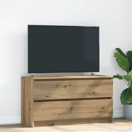 Mueble para TV madera de ingeniería roble artisan 100x35x54 cm en Muebles TV | Comprar online en Foru.es