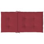 Cojín silla jardín respaldo bajo 4 uds tela Oxford rojo tinto de vidaXL, Cojines para sillas y sofás - Ref: Foro24-314141, Pr...