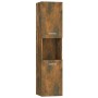 Armario de baño madera de ingeniería roble ahumado 30x30x130 cm de vidaXL, Muebles de baño - Ref: Foro24-815639, Precio: 55,1...