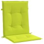 Cojín silla jardín respaldo bajo 4 uds tela Oxford verde claro de vidaXL, Cojines para sillas y sofás - Ref: Foro24-314147, P...
