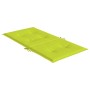 Cojín silla jardín respaldo bajo 4 uds tela Oxford verde claro de vidaXL, Cojines para sillas y sofás - Ref: Foro24-314147, P...