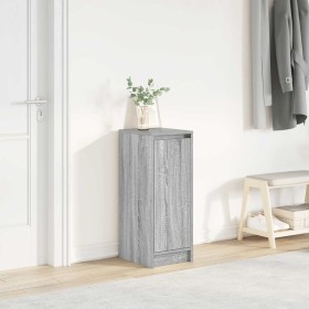 Zapatero gris Sonoma 29,5x34x76 cm madera de ingeniería en Zapateros y organizadores de calzado | Comprar online en Foru.es