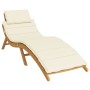 Cojín de tumbona de tela Oxford crema 186x58x3 cm de vidaXL, Cojines para sillas y sofás - Ref: Foro24-314160, Precio: 45,75 ...