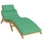 Cojín de tumbona de tela Oxford verde 186x58x3 cm de vidaXL, Cojines para sillas y sofás - Ref: Foro24-314163, Precio: 38,88 ...