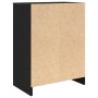 Zapatero de madera de roble negro 57x34x76 cm en Zapateros y organizadores de calzado | Comprar online en Foru.es
