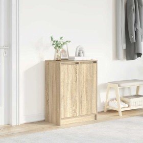 Zapatero roble Sonoma 57x34x76 cm Madera de ingeniería en Zapateros y organizadores de calzado | Comprar online en Foru.es