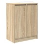 Zapatero roble Sonoma 57x34x76 cm Madera de ingeniería en Zapateros y organizadores de calzado | Comprar online en Foru.es