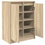 Zapatero roble Sonoma 57x34x76 cm Madera de ingeniería en Zapateros y organizadores de calzado | Comprar online en Foru.es