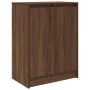 Zapatero de madera de roble marrón 57x34x76 cm en Zapateros y organizadores de calzado | Comprar online en Foru.es