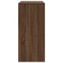Zapatero de madera de roble marrón 57x34x76 cm en Zapateros y organizadores de calzado | Comprar online en Foru.es