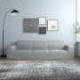 Funda elástica para sillón de 4 plazas poliéster jersey gris de vidaXL, Fundas - Ref: Foro24-332943, Precio: 29,55 €, Descuen...