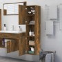 Armario de baño madera de ingeniería roble ahumado 30x30x130 cm de vidaXL, Muebles de baño - Ref: Foro24-815639, Precio: 55,1...