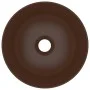 Dark brown round ceramic bathroom sink by vidaXL, Sinks - Ref: Foro24-146984, Price: 40,74 €, Discount: %