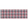 Cojín de tumbona de tela Oxford a cuadros rojo 186x58x3 cm de vidaXL, Cojines para sillas y sofás - Ref: Foro24-314171, Preci...