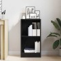 Estantería de madera de roble negro 40x24x76 cm en Librerías y estanterías | Comprar online en Foru.es