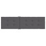 Cojín para tumbona gris antracita (75+105)x50x4 cm de vidaXL, Cojines para sillas y sofás - Ref: Foro24-314173, Precio: 29,65...