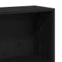 Estantería de 4 niveles de roble negro 80x24x143 cm en Librerías y estanterías | Comprar online en Foru.es