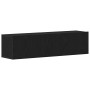 Mueble de TV de madera de roble negro 120x30x30,5 cm en Muebles TV | Comprar online en Foru.es