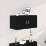 Armario de pared de madera ingeniería roble negro 80x39x40 cm en Estanterías | Comprar online en Foru.es