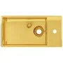 Lavabo con rebosadero 49x25x15 cm cerámica dorado de vidaXL, Lavabos - Ref: Foro24-143492, Precio: 83,72 €, Descuento: %