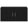 Armario de pared de madera ingeniería roble negro 80x39x40 cm en Estanterías | Comprar online en Foru.es