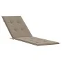 Cojín para tumbona gris taupe (75+105)x50x4 cm de vidaXL, Cojines para sillas y sofás - Ref: Foro24-314181, Precio: 36,61 €, ...