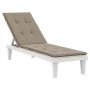 Cojín para tumbona gris taupe (75+105)x50x4 cm de vidaXL, Cojines para sillas y sofás - Ref: Foro24-314181, Precio: 36,61 €, ...