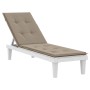 Cojín para tumbona gris taupe (75+105)x50x4 cm de vidaXL, Cojines para sillas y sofás - Ref: Foro24-314181, Precio: 37,36 €, ...