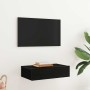 Mueble de TV con luces LED Roble Negro 60x35x15,5 cm en Muebles TV | Comprar online en Foru.es