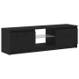 Mueble de TV con luces LED roble negro 120x30x36 cm en Muebles TV | Comprar online en Foru.es