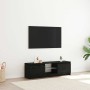 Mueble de TV con luces LED roble negro 120x30x36 cm en Muebles TV | Comprar online en Foru.es