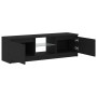 Mueble de TV con luces LED roble negro 120x30x36 cm en Muebles TV | Comprar online en Foru.es