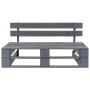 Banco de palés para jardín madera gris de vidaXL, Bancos de jardín - Ref: Foro24-44697, Precio: 78,07 €, Descuento: %