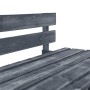 Banco de palés para jardín madera gris de vidaXL, Bancos de jardín - Ref: Foro24-44697, Precio: 78,07 €, Descuento: %