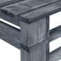 Banco de palés para jardín madera gris de vidaXL, Bancos de jardín - Ref: Foro24-44697, Precio: 78,07 €, Descuento: %