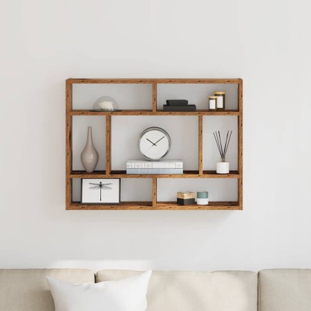 Estante de pared de madera vieja 75x16x55 cm Madera ingeniería en Estanterías | Comprar online en Foru.es
