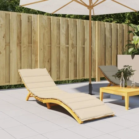 Cojín de tumbona de tela Oxford beige 200x50x3 cm de vidaXL, Cojines para sillas y sofás - Ref: Foro24-314191, Precio: 36,09 ...
