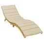 Cojín de tumbona de tela Oxford beige 200x50x3 cm de vidaXL, Cojines para sillas y sofás - Ref: Foro24-314191, Precio: 36,09 ...