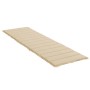 Cojín de tumbona de tela Oxford beige 200x50x3 cm de vidaXL, Cojines para sillas y sofás - Ref: Foro24-314191, Precio: 40,93 ...
