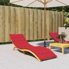 Cojín de tumbona de tela Oxford rojo 200x50x3 cm de vidaXL, Cojines para sillas y sofás - Ref: Foro24-314194, Precio: 36,07 €...