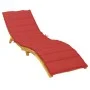 Cojín de tumbona de tela Oxford rojo 200x50x3 cm de vidaXL, Cojines para sillas y sofás - Ref: Foro24-314194, Precio: 36,07 €...