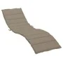 Cojín de tumbona de tela Oxford gris taupé 200x50x3 cm de vidaXL, Cojines para sillas y sofás - Ref: Foro24-314196, Precio: 4...
